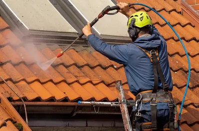 Démoussage et hydrofuge de toiture à Veix